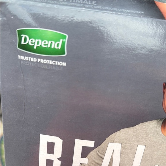 Real-Fit Men's Depends Underwear, Gray, Open box of 8 - not 12, L/XL - Picture 2 of 14